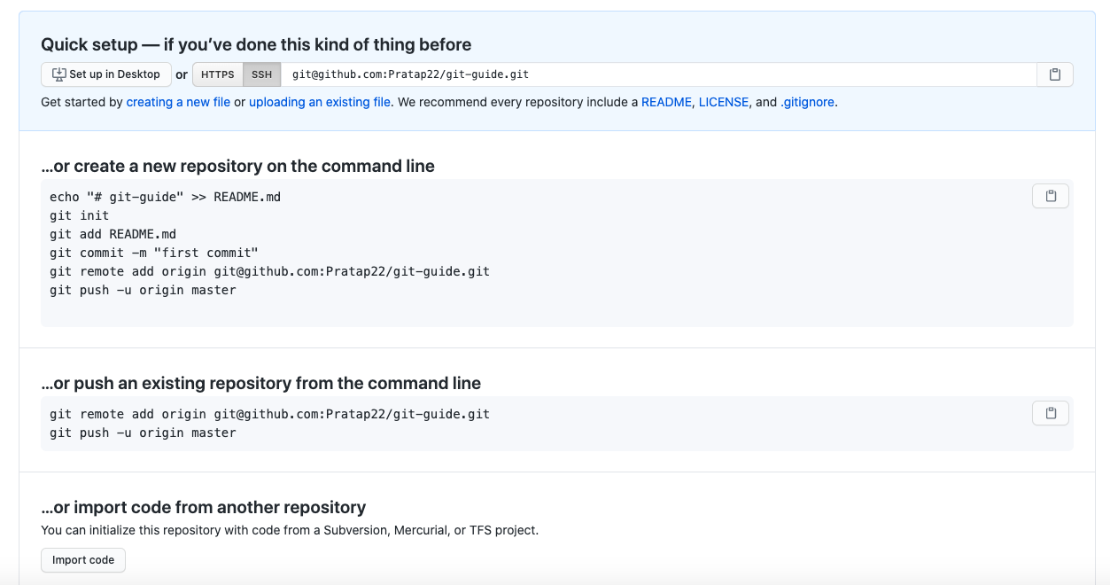 Repository Message