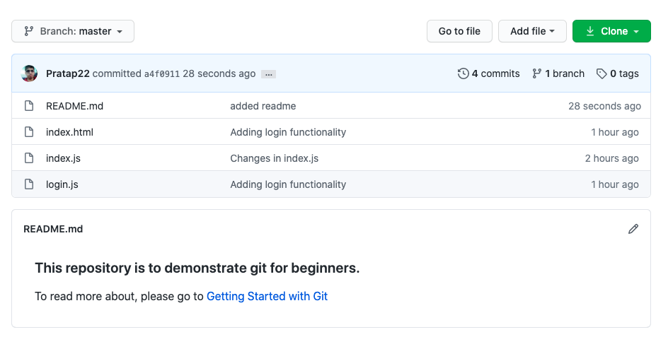 Repository Message